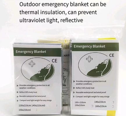 Outdoor Survival Reflective Life Blanket Emergency Rescue  Gold Silver Cold Insulation  First Aid Blanket