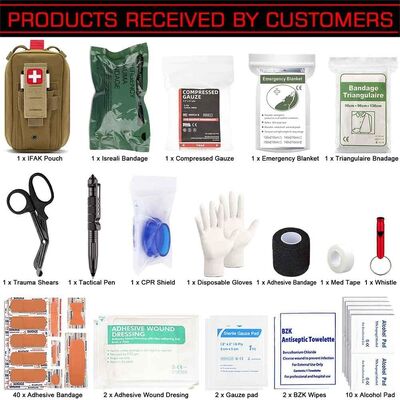 Medical Tactical Bag for Camping Outdoor Combat Survival Tactical Emergency Casualty Care Set First Aid Kit