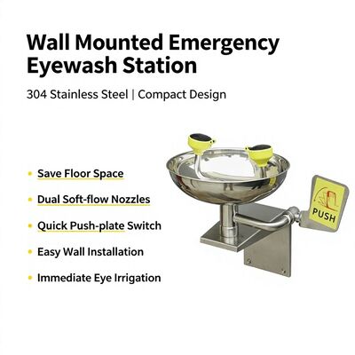 Wall‑Mounted Emergency Eyewash Station